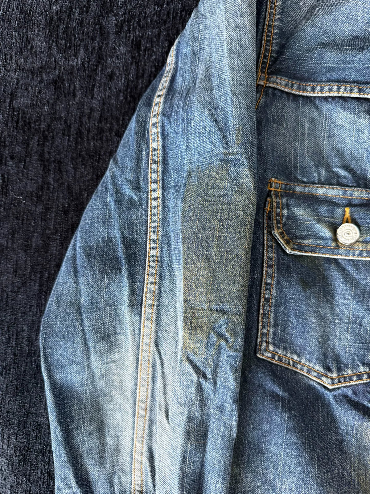visvim AW19 1000dry Dry3 Heavy Oil Wash 101 Denim Jacket