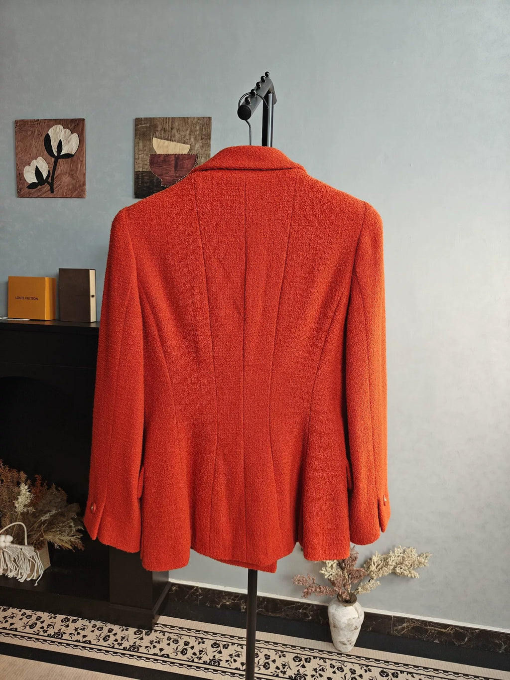 Chanel Red Wool Jacket