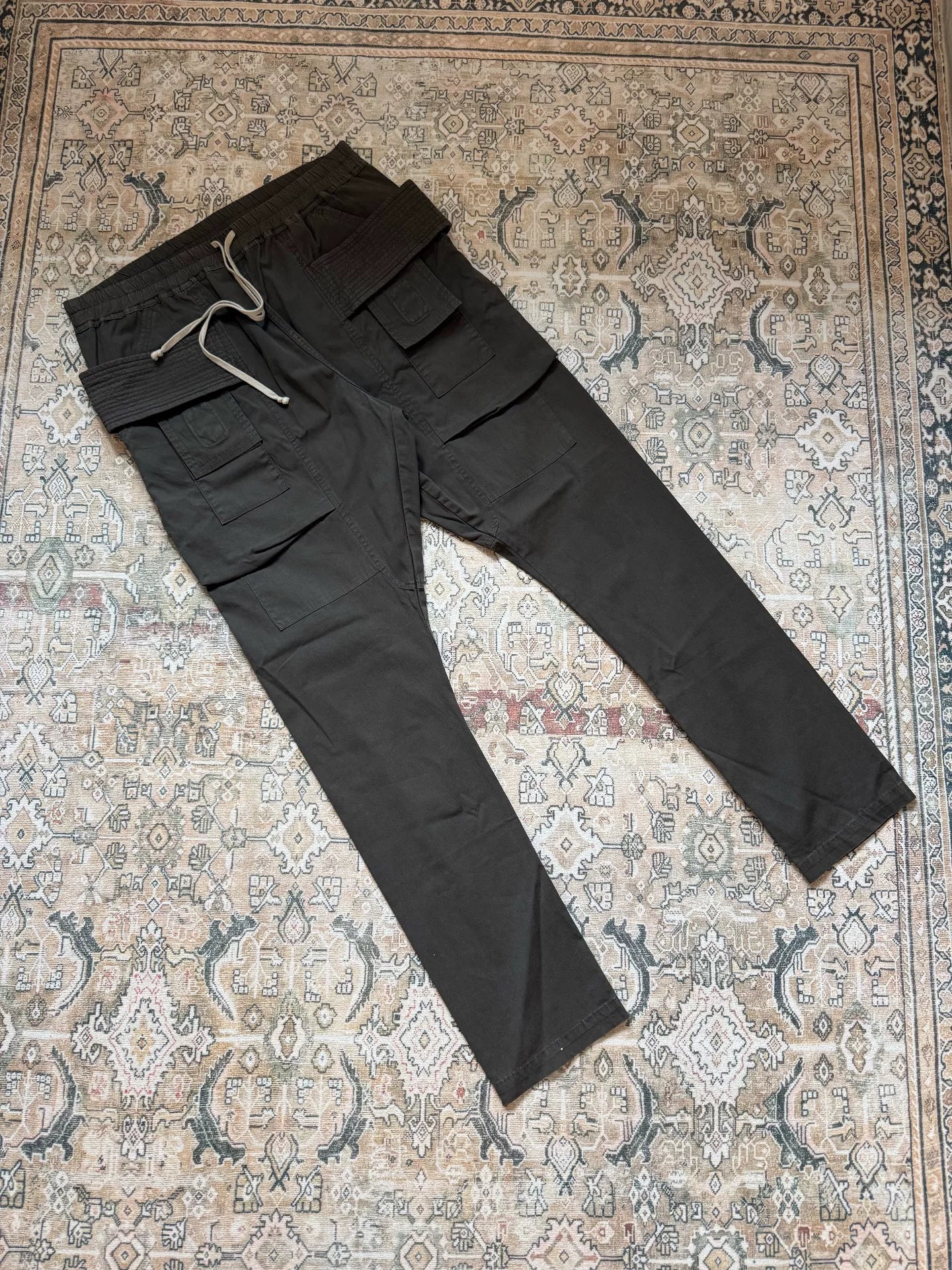 Rick Owens Hard Canvas Double Ring Pants