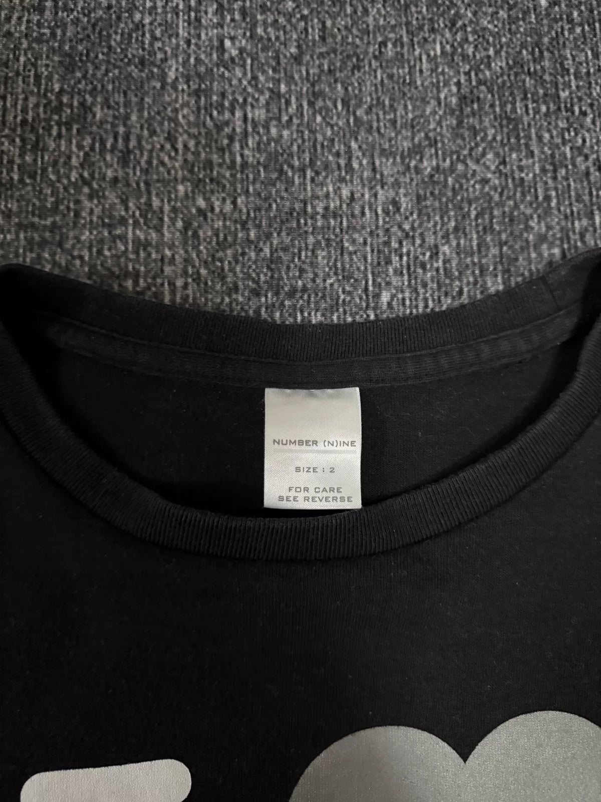 Number (n)ine 02SS SS “i Love Gotham" Slogan Short Sleeve Top