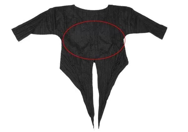 Issey Miyake Vintage Black Pleated Top
