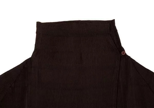 Issey Miyake Vintage Brown Pleated Top