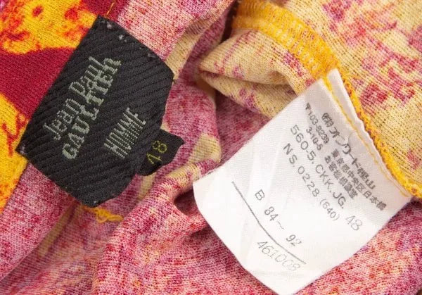 Jean Paul Gaultier Vintage Yellow Pattern Shirt