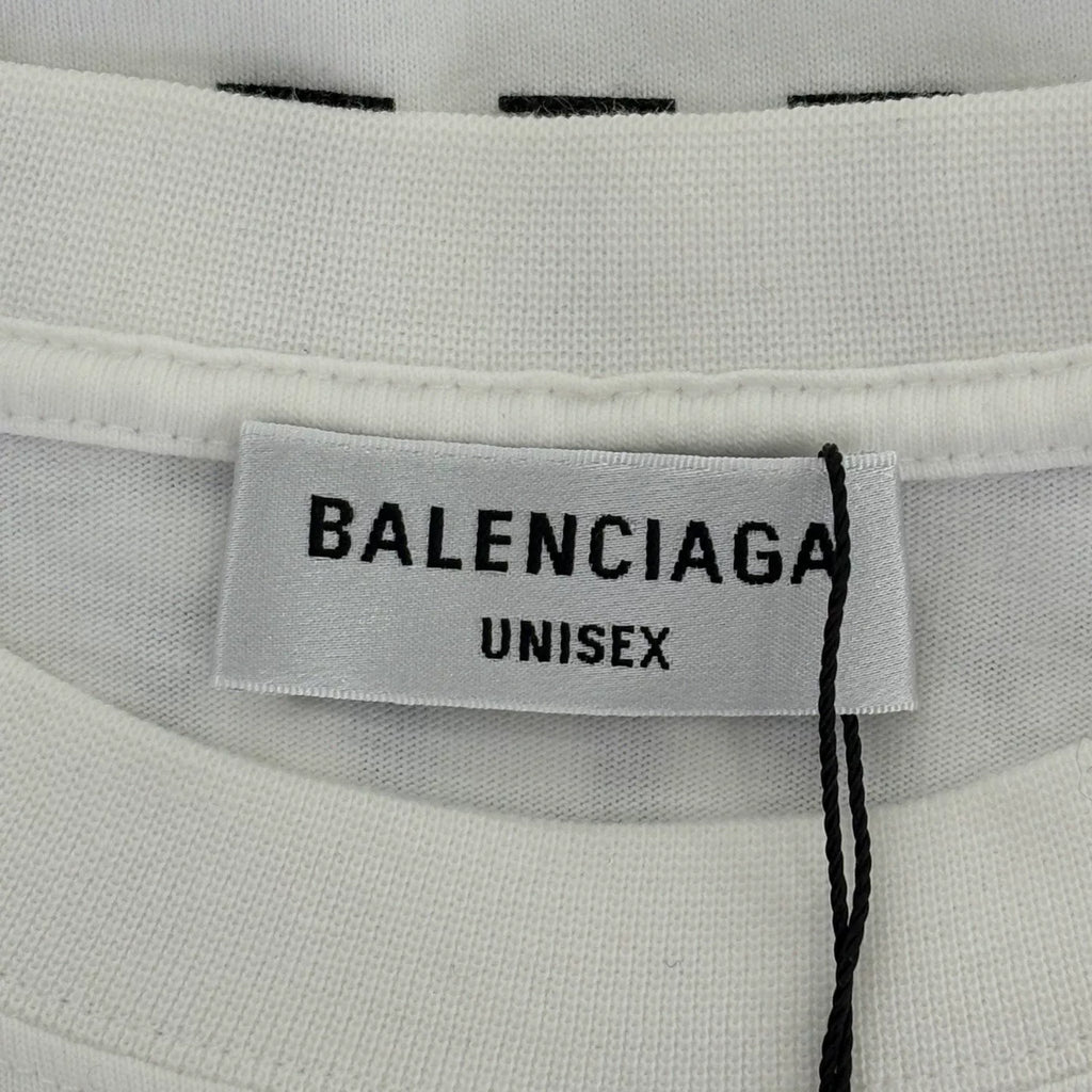Balenciaga Fashion Letter Print Short Sleeve Top