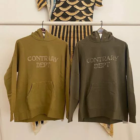 Visvim 19AW Contrary Dept Jumbo Cont Khaki Hoodie