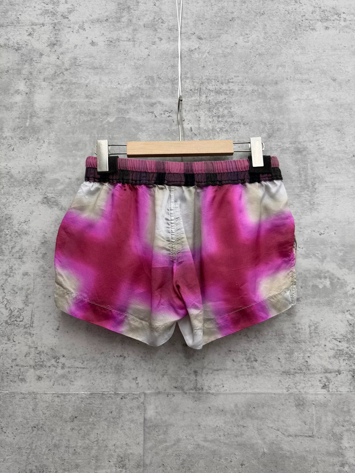 Rick Owens FOG BOXERS Plaid Drawstring Shorts