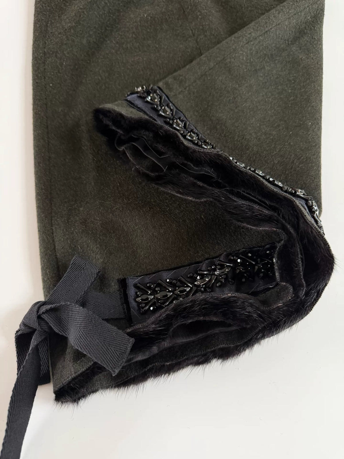 Prada vintage first-cut wool skirt