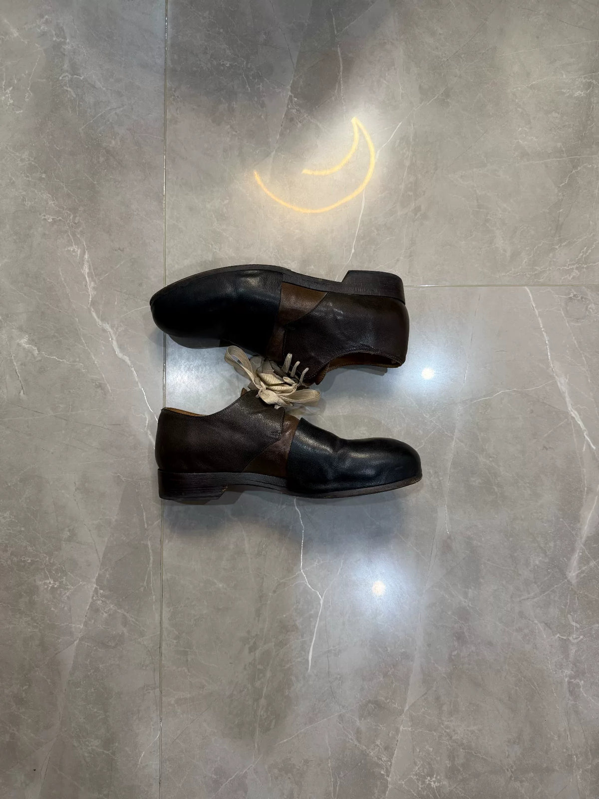 Ziggy Chen Two-Tone Leather Derby Shoes