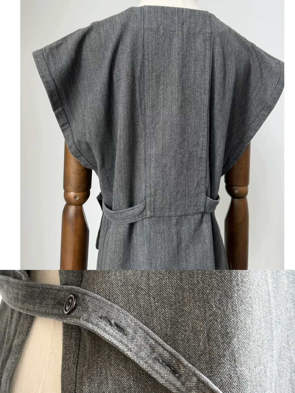 Issey Miyake 1970s Grey Deconstructed Pleated Vest