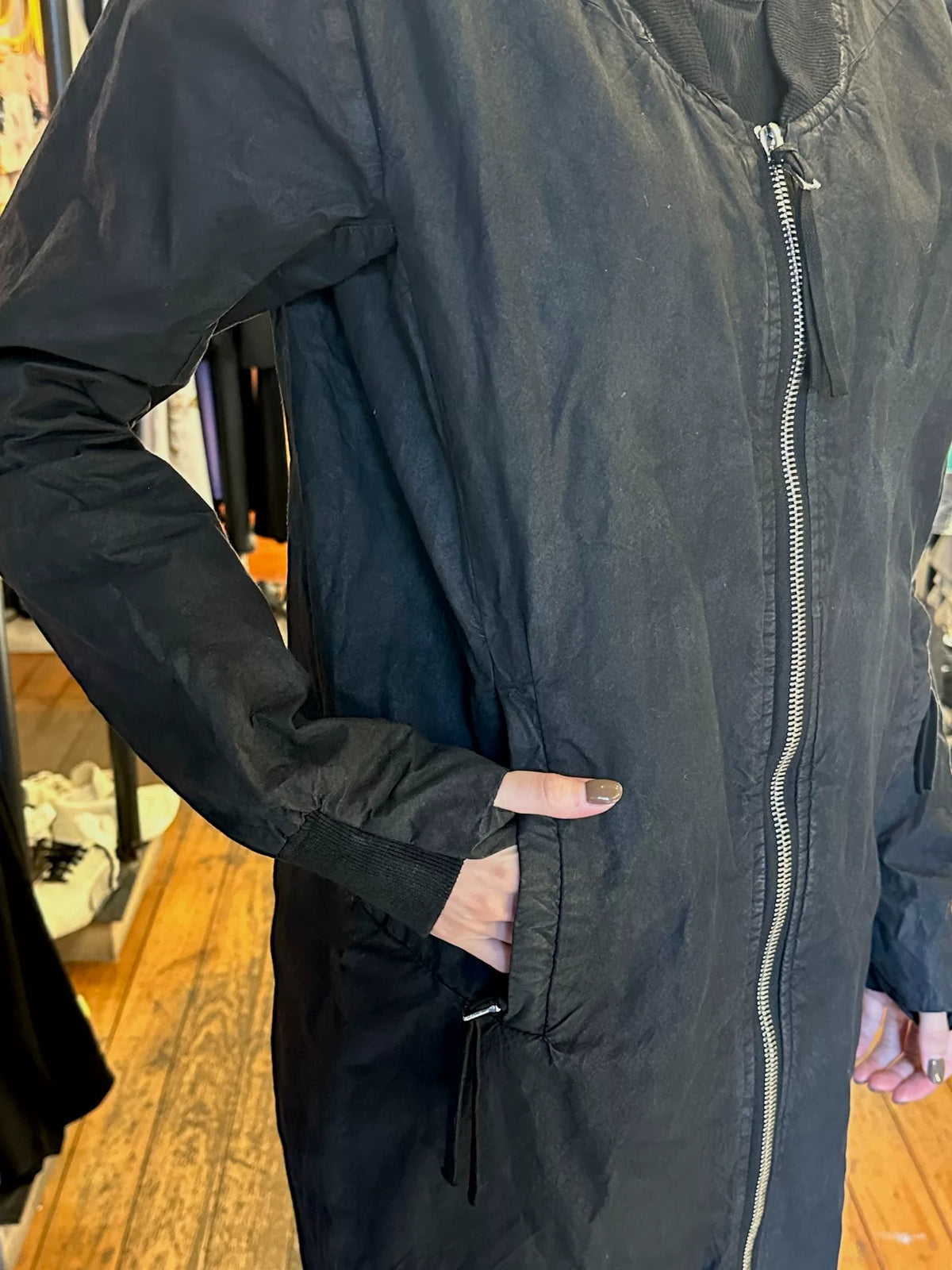Boris Bidjan Saberi FW17 WBOMBER2 Black Obidian Cotton Jacket