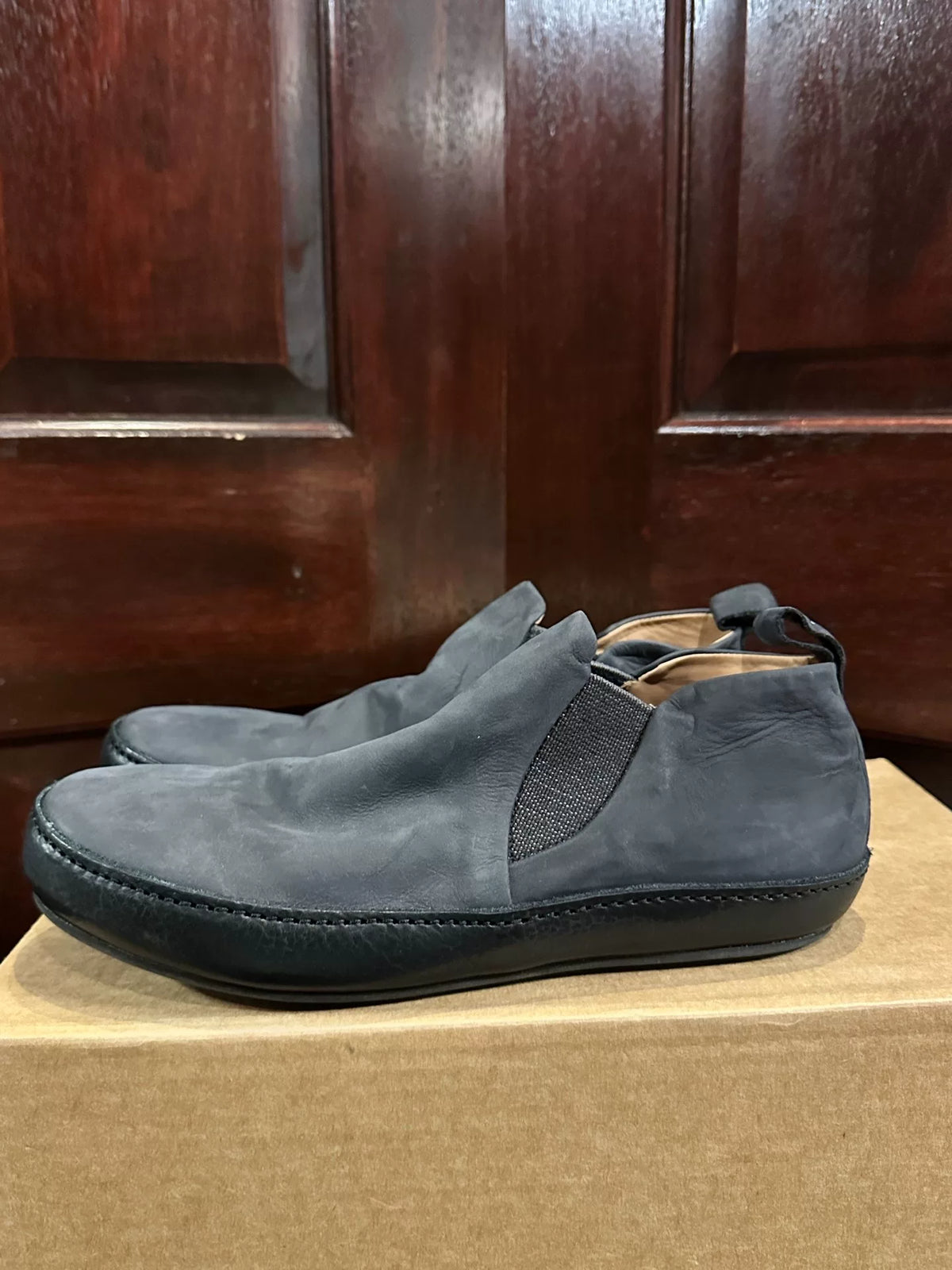 M.A+ SS17 Black Vacchetta Leather Loafers
