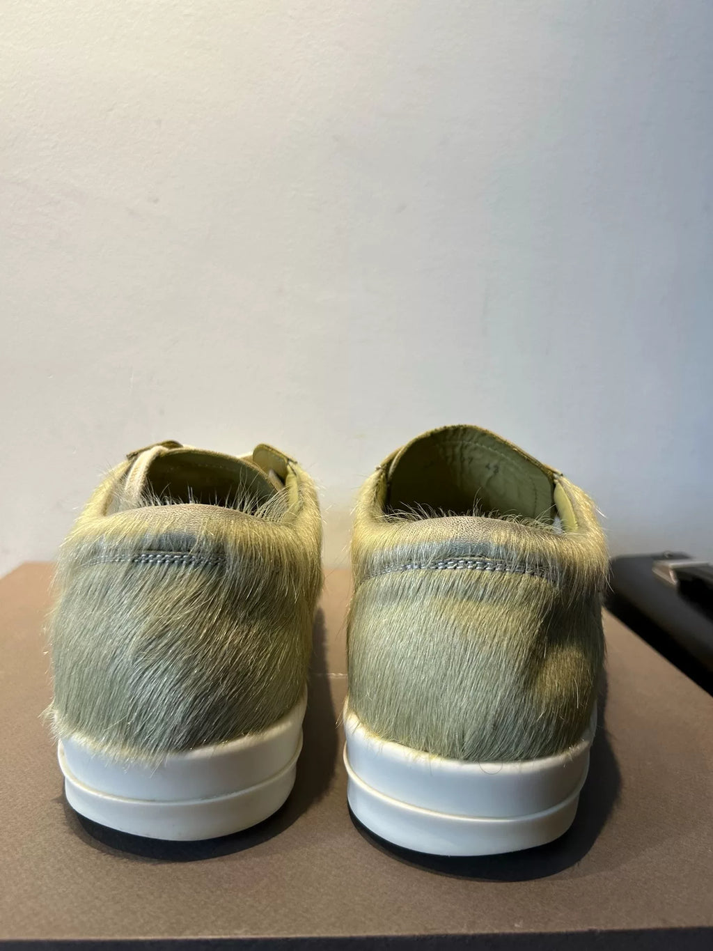 rick owens mainline green horsehair Shoes