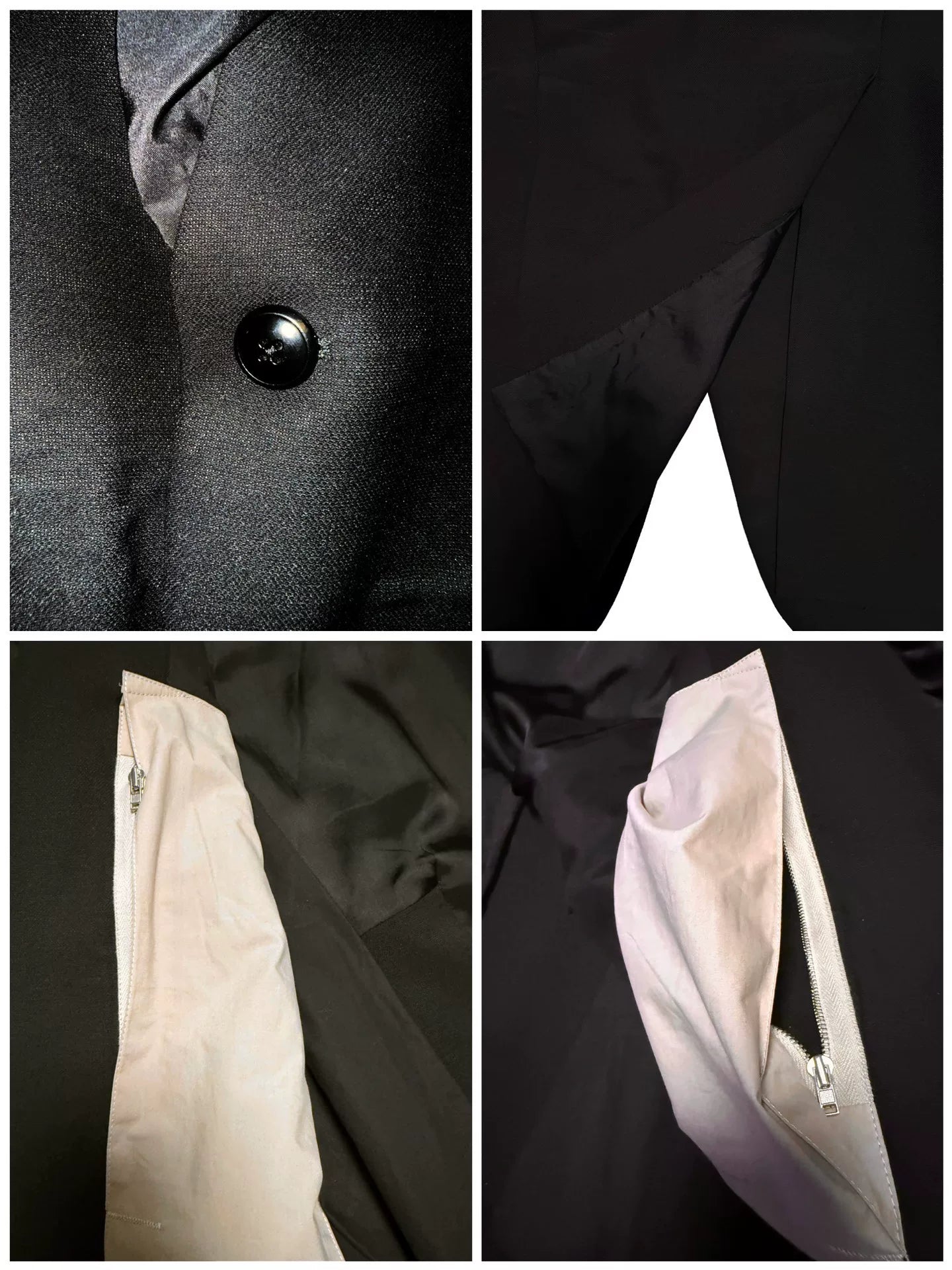 Rick Owens Mainline Shawl-Collar Wool Beige Suit