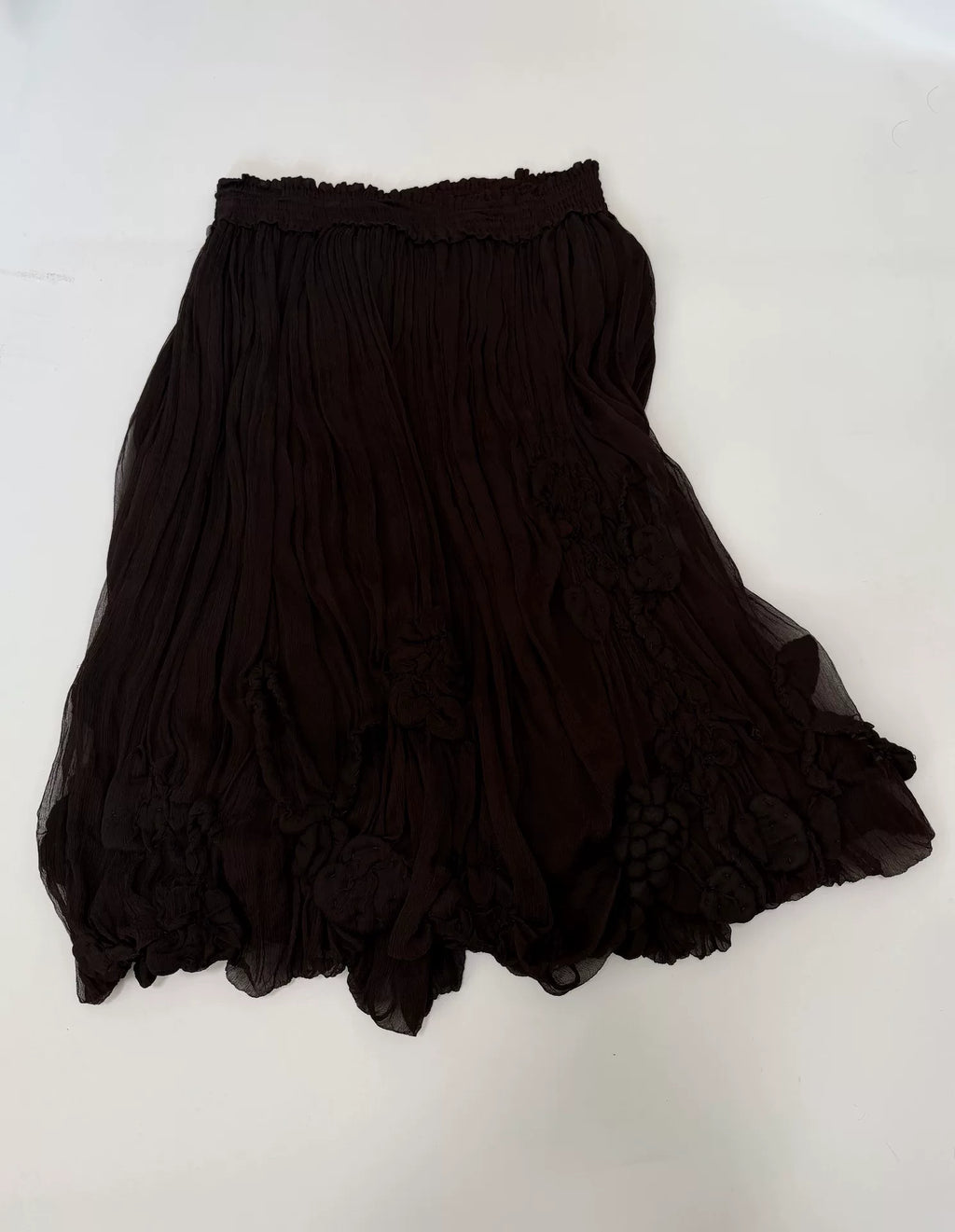Jean Paul Gaultier tulle skirt grape botanical pattern
