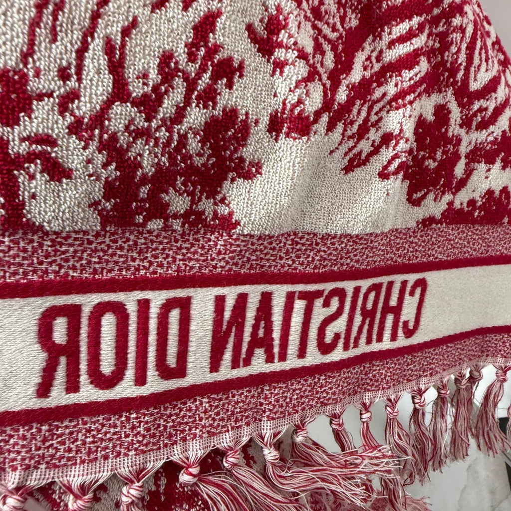 Dior Reversible Zoo Print Terry Cape