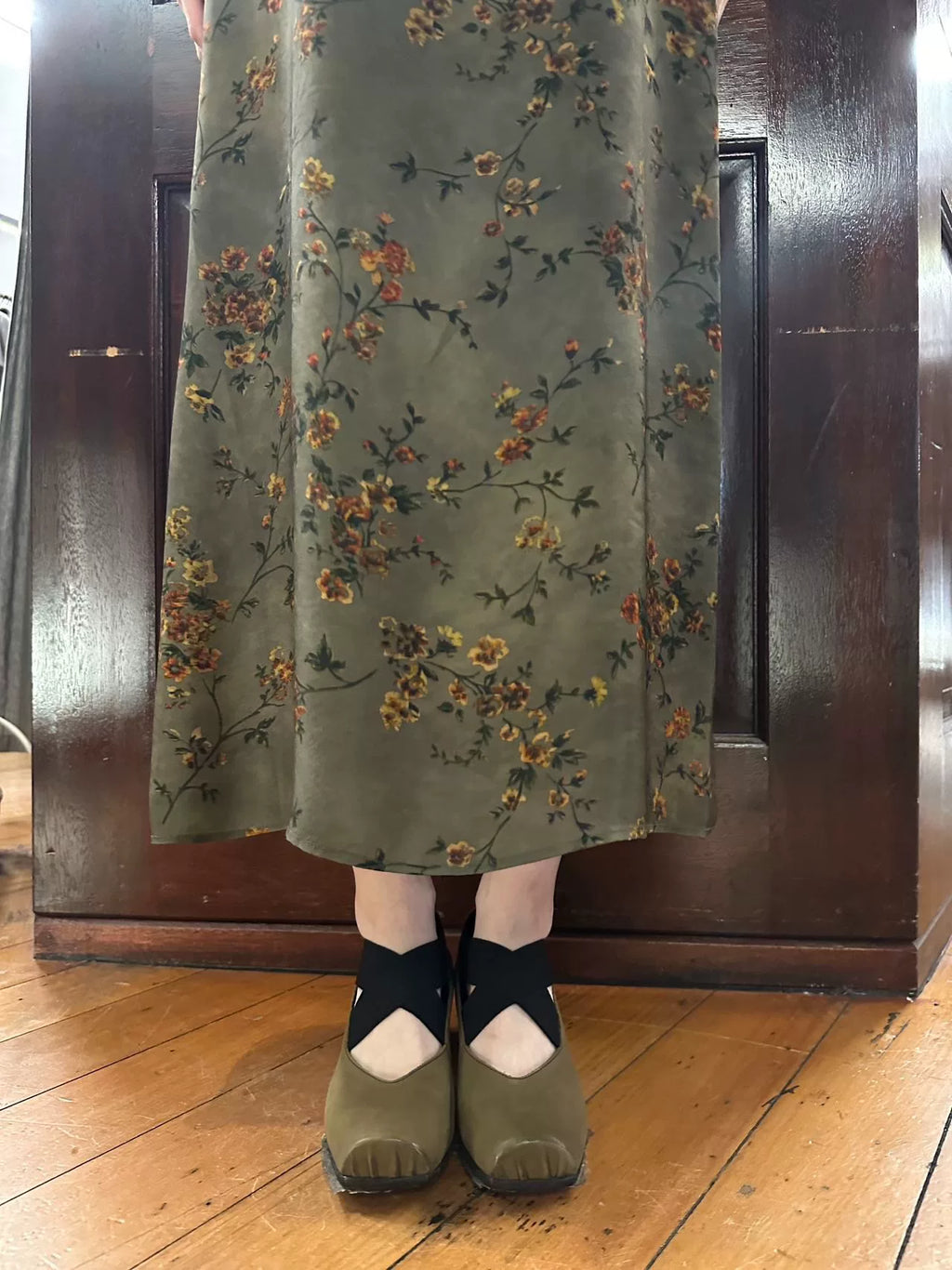 Uma Wang SS25 Pre Grey/red Anaya Dress