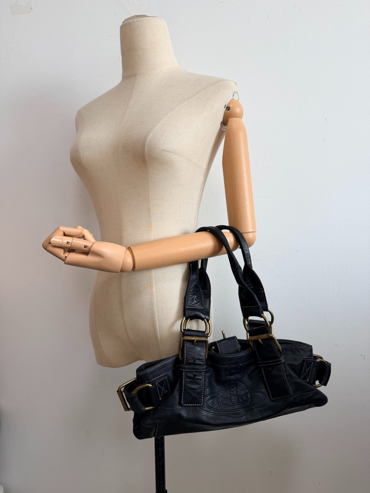 Vivienne Westwood "Empress" Baguette Bag Biker Bag
