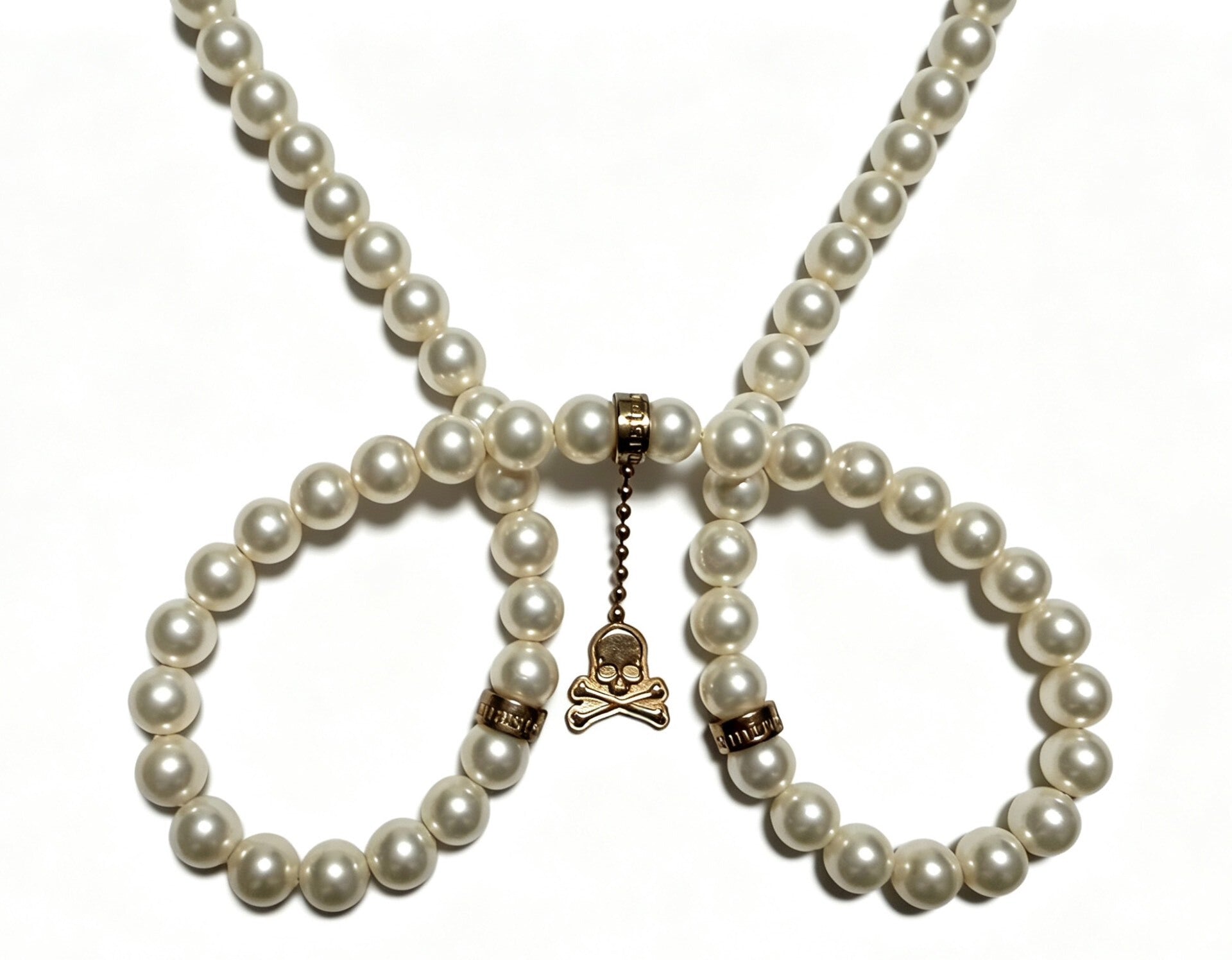 Mastermind Japan Silver Gold Skull Necklace