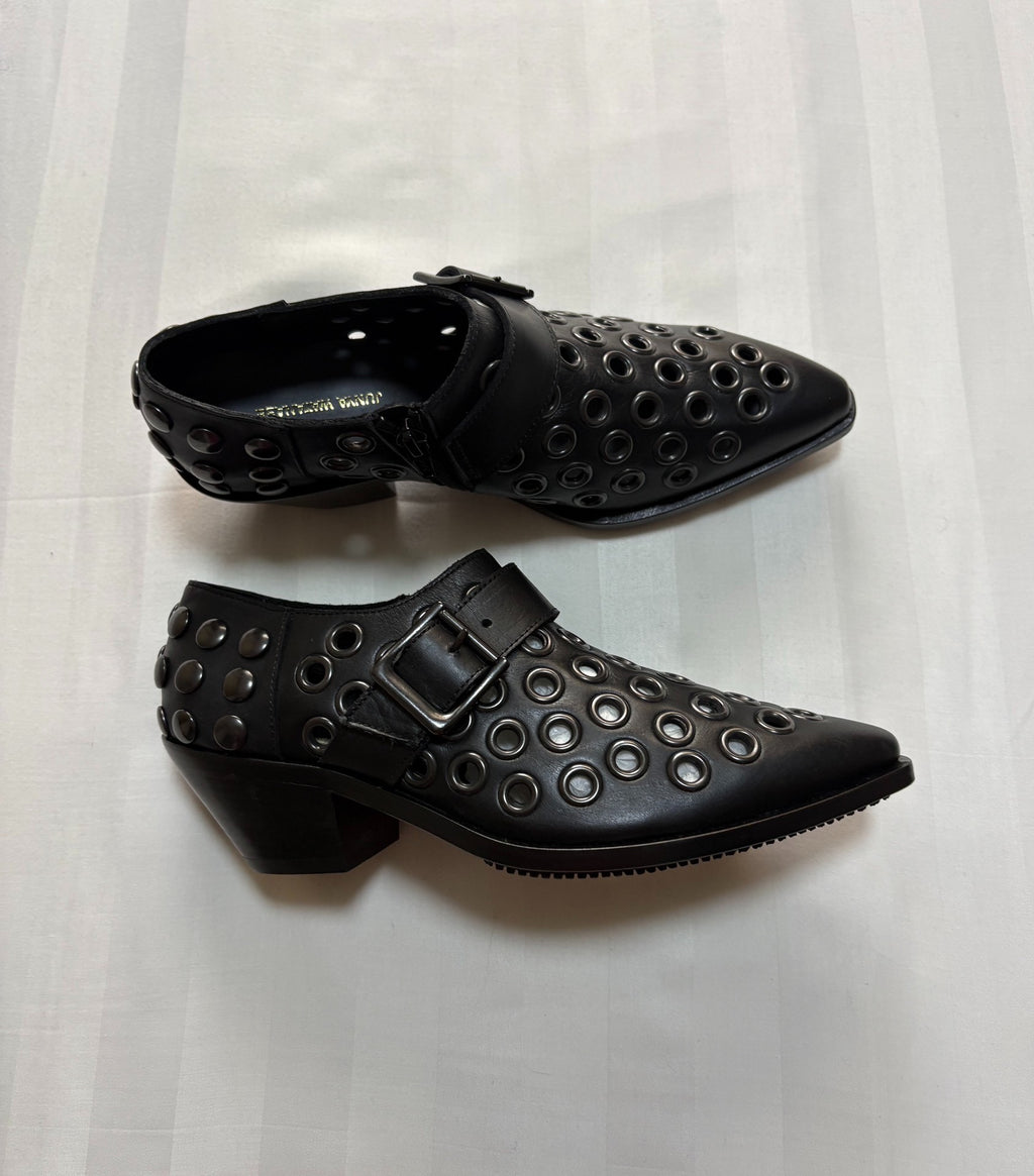 Junya Watanabe Shoes Runway Style Studded Cut-Out Pointed-Toe Shoes