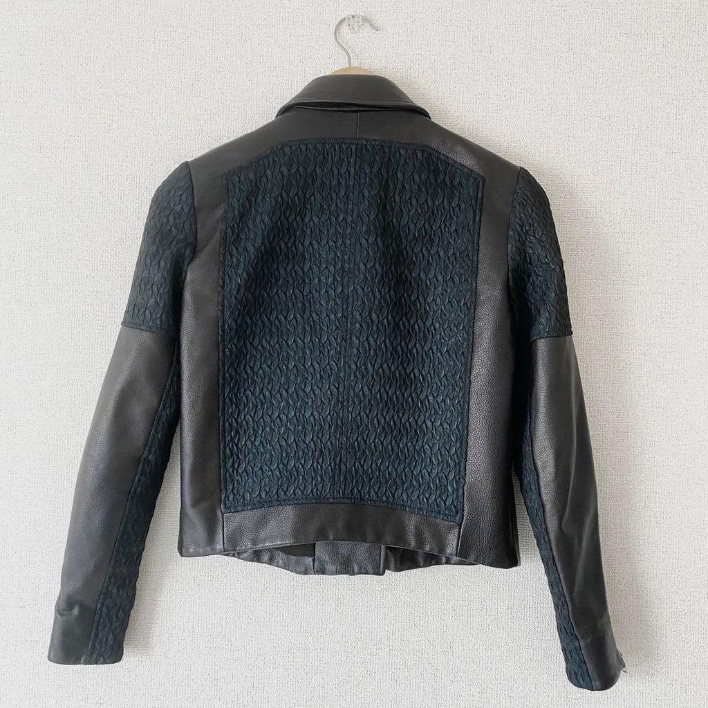 Helmut Lang Lambskin Zip-Up Jacket