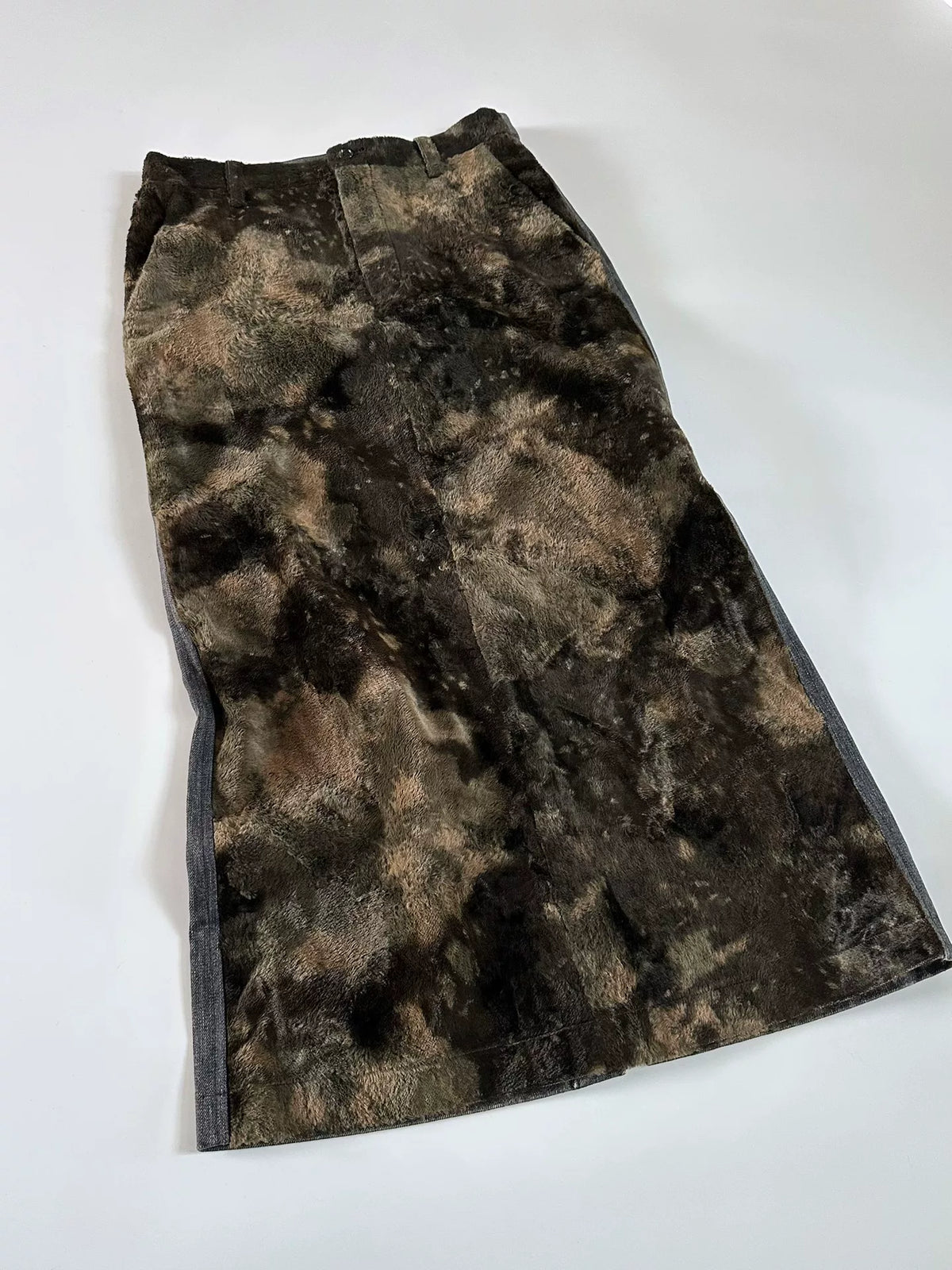 Comme Des Garcons Rei Kawakubo 2000 Tricot line fur skirt