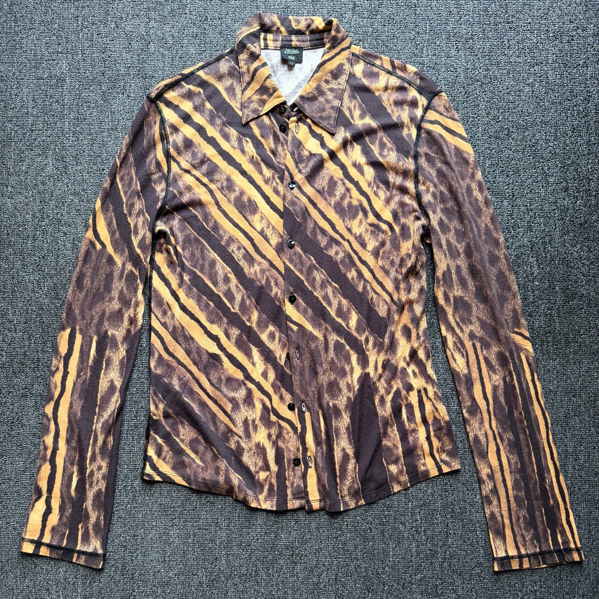 Jean Paul Gaultier Long-Sleeved Blouse Mesh Shirt