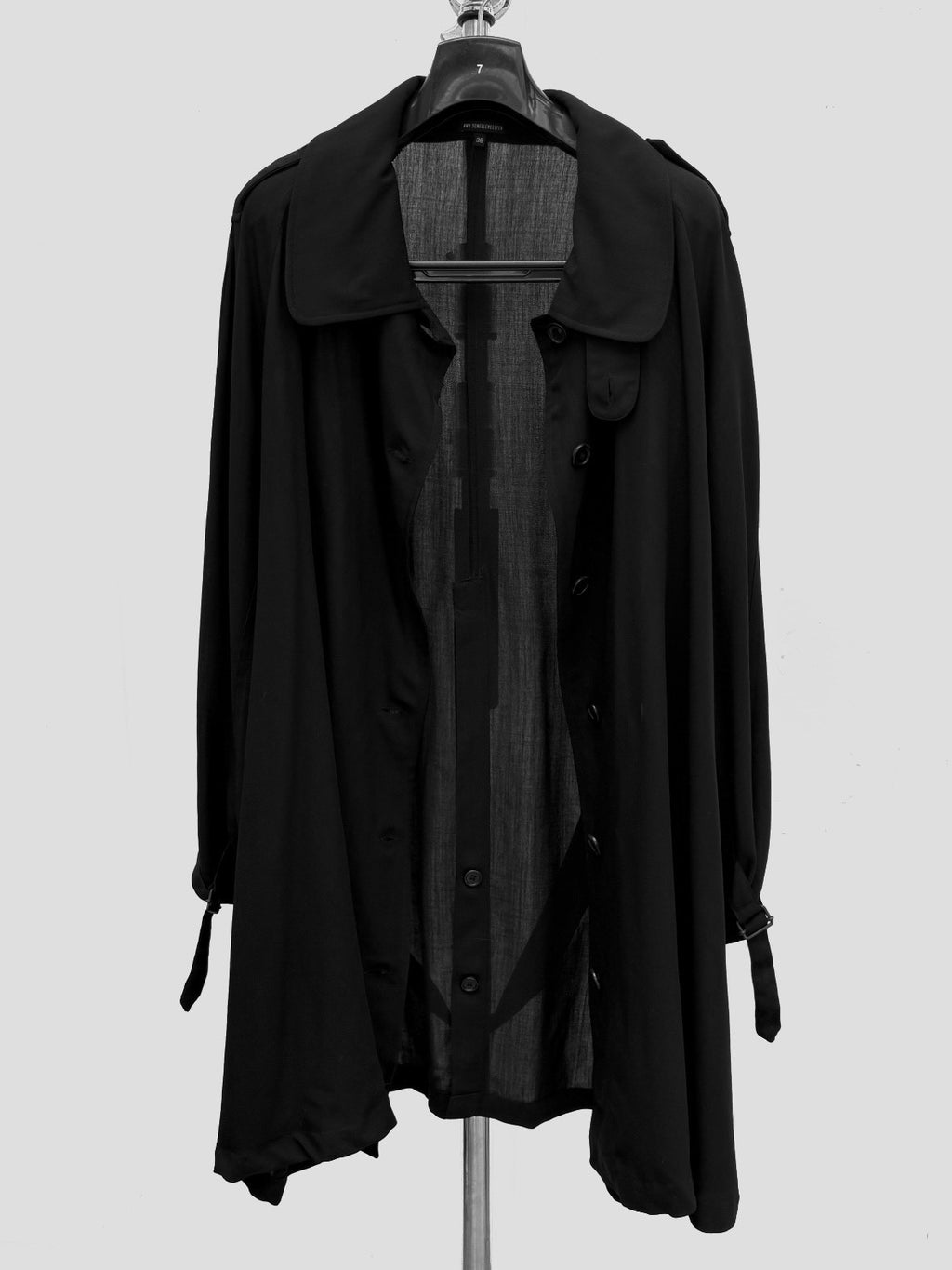 Ann Demeulemeester SS20 Wool Lace-Up Coat