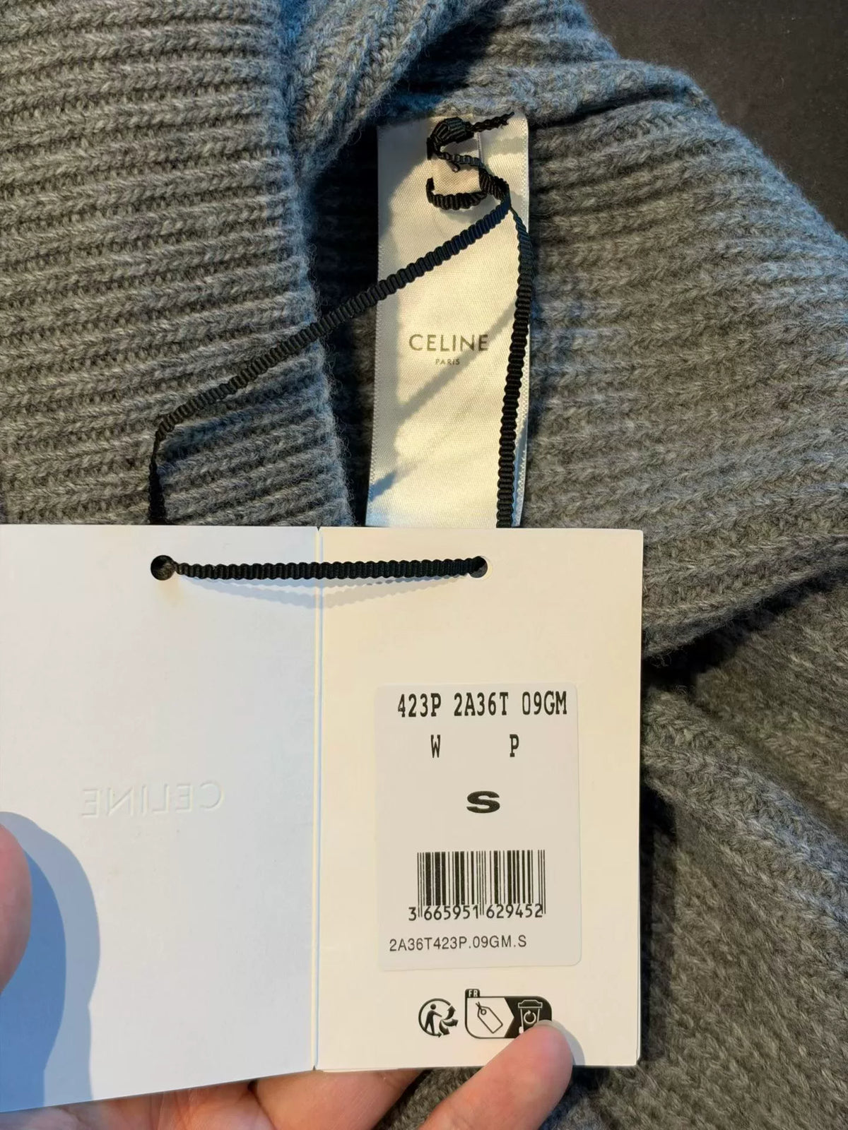 Celine Grey Hooded Sweater