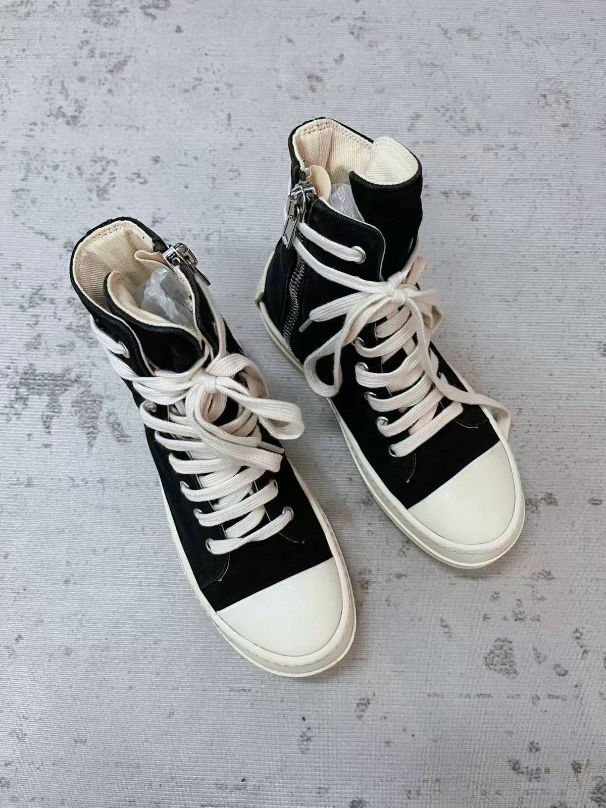 Rick Owens Drkshdw Heel Logo Sneakers