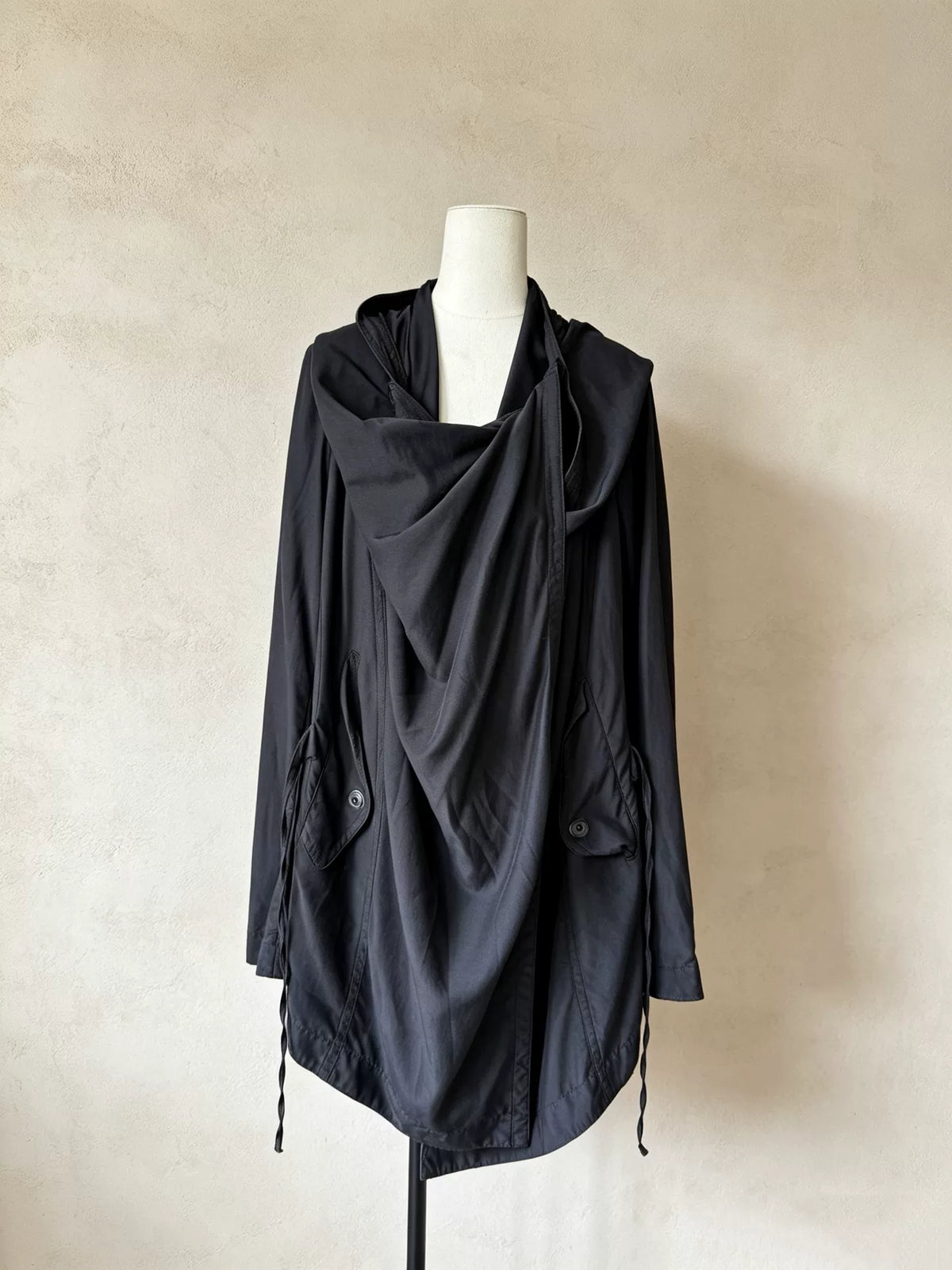 Julius AW10 Irregular Multi‑Way Cape‑Style Coat