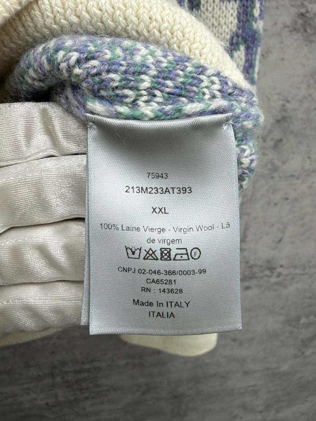 Dior Oblique Classic Vintage Monogram Full Print Wool Cardigan