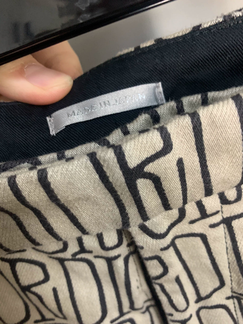 Dior x Stussy collaboration full-logo pants