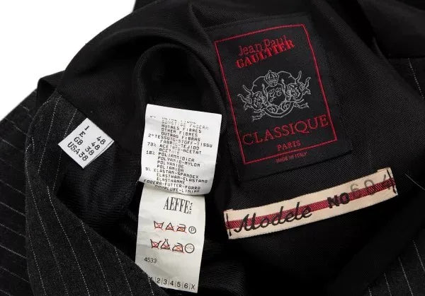 Jean Paul Gaultier Vintage Black Abstract Portrait Vest