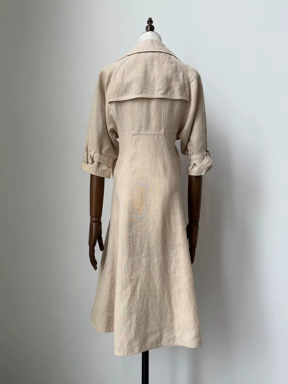 Junya Watanabe 2010 linen deconstructed trench coat dress