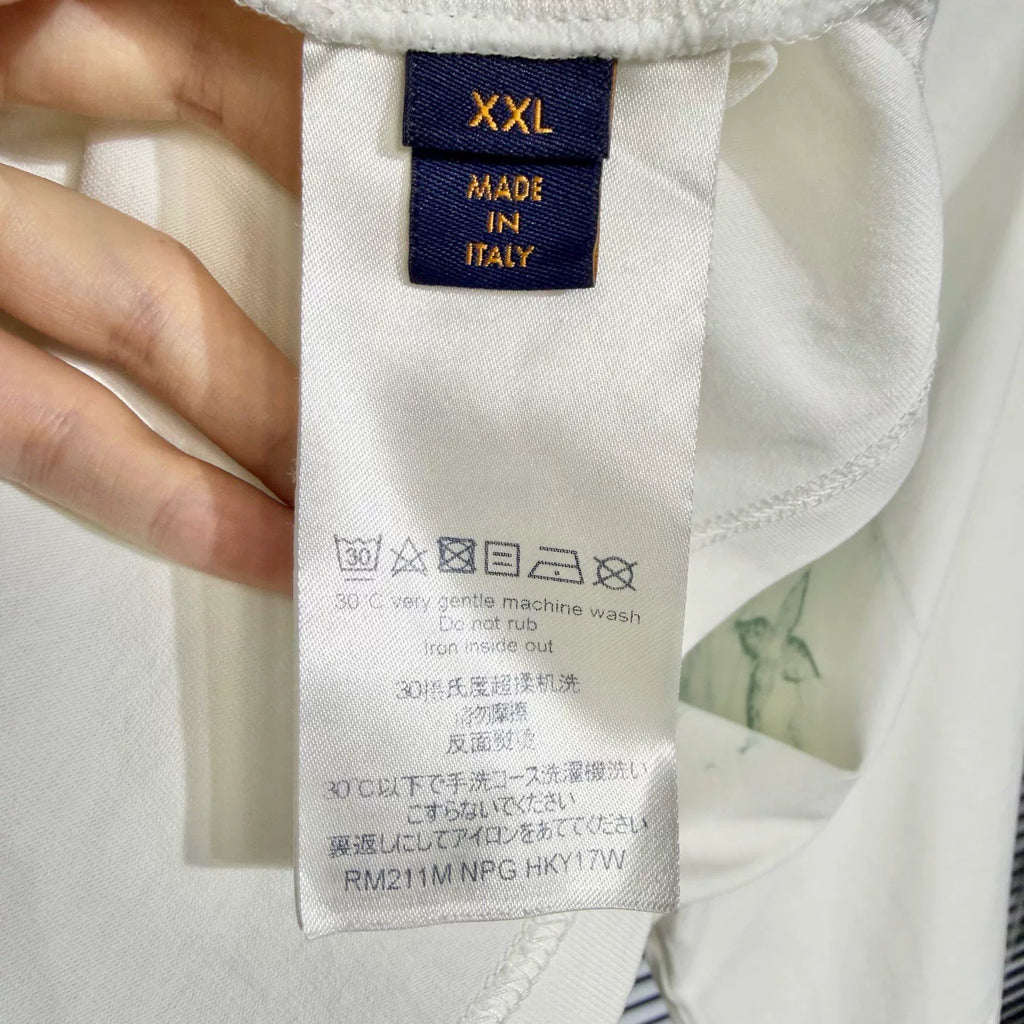 Louis Vuitton Crayon Spray Monogram White Short Sleeve T-Shirt