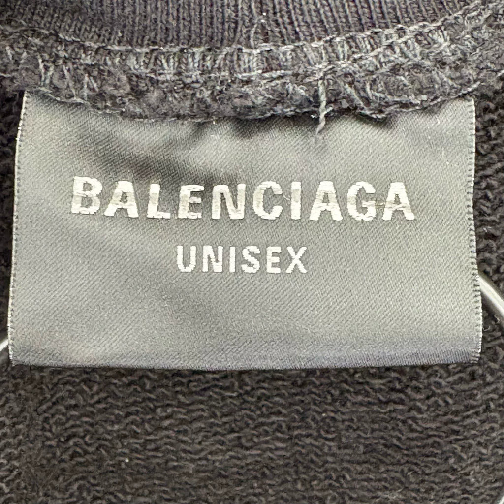 Balenciaga SS25 Black Multi-Element Wave Hooded Sweater