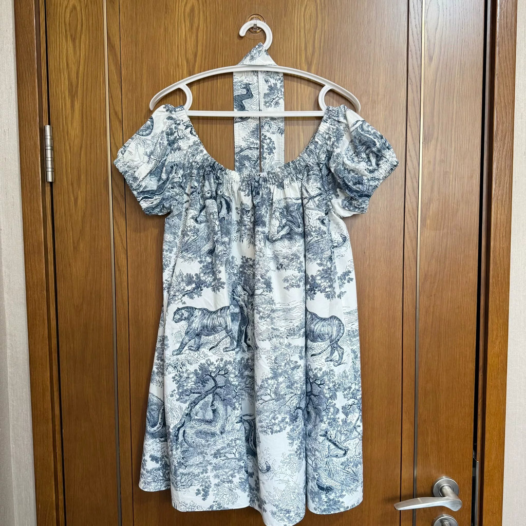 Dior Zoo Jungle Print Dress
