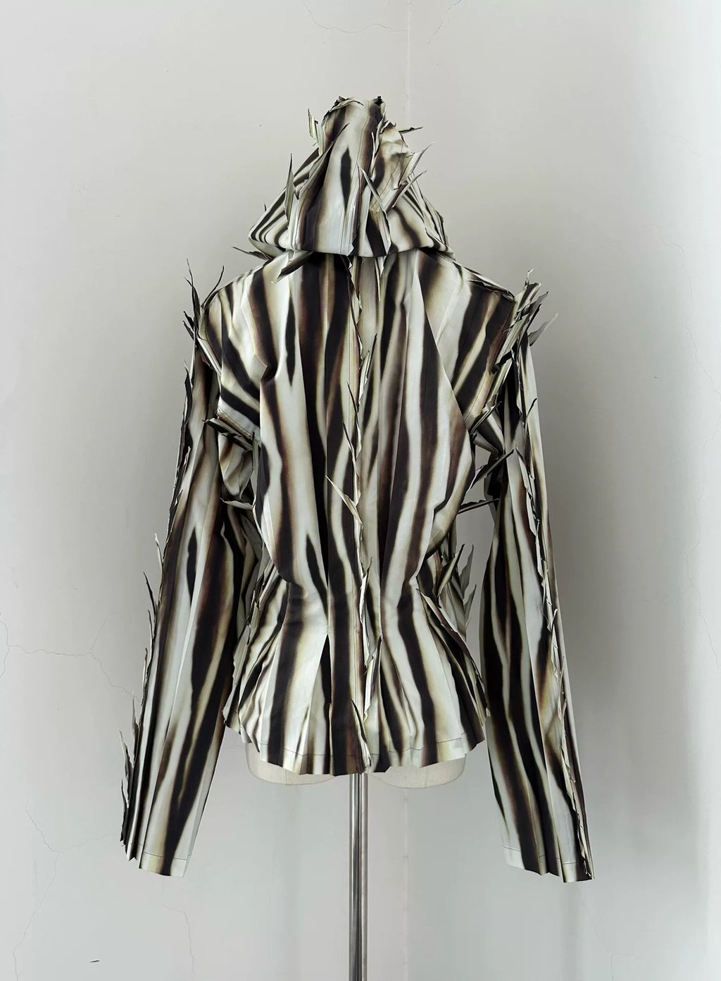 Issey Miyake 2007 runway thorn hooded shirt