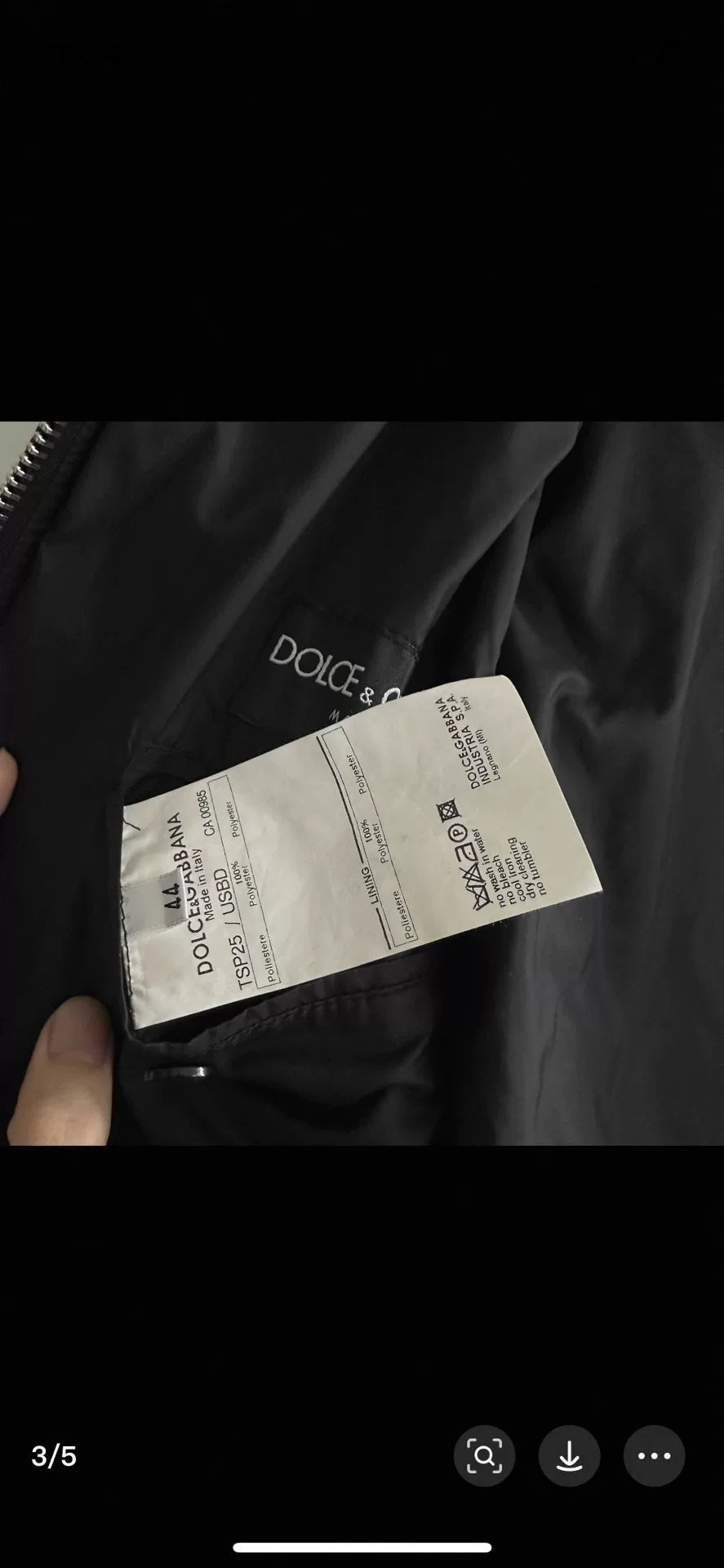 Dolce Gabbana 07AW Zip Jacket