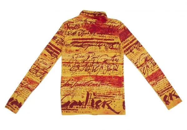 Jean Paul Gaultier Vintage Yellow Pattern Shirt
