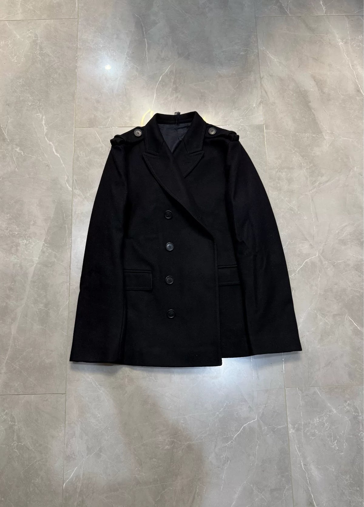 Dior SS06 Double-Breasted Shoulder-Epaulette Jacket by Hedi Slimane