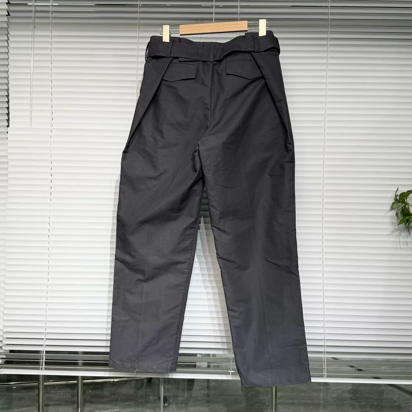 Dior Cargo Pants Casual Pants Straight-Leg Gray Belt