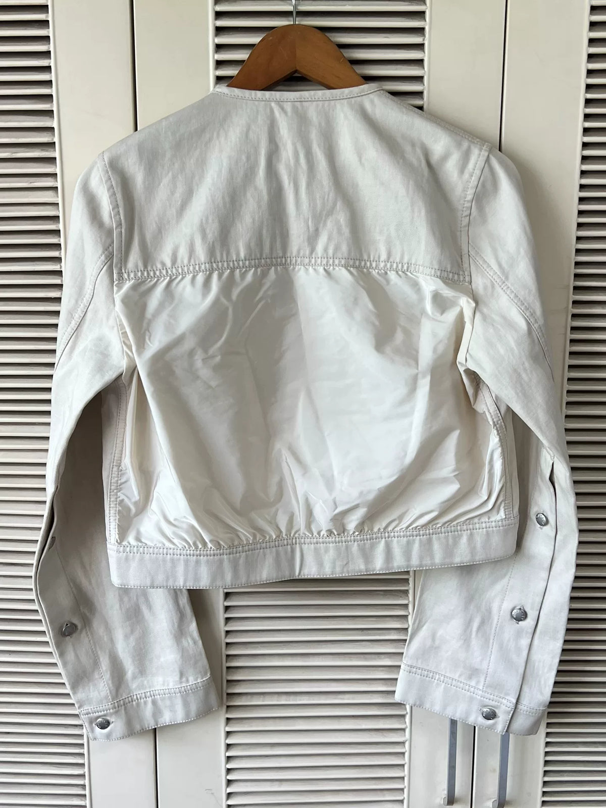 Moncler women's cropped denim jacket