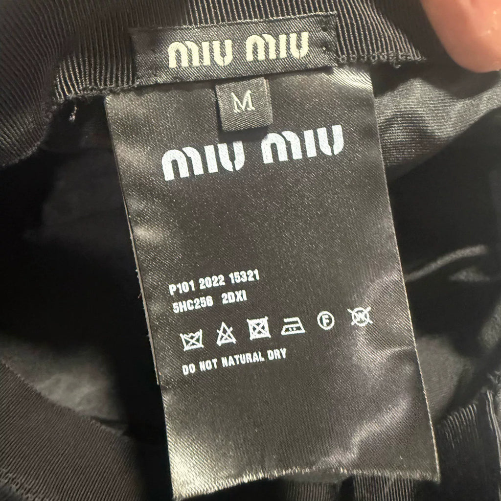 Miu Miu Embroidered Logo Baseball Cap