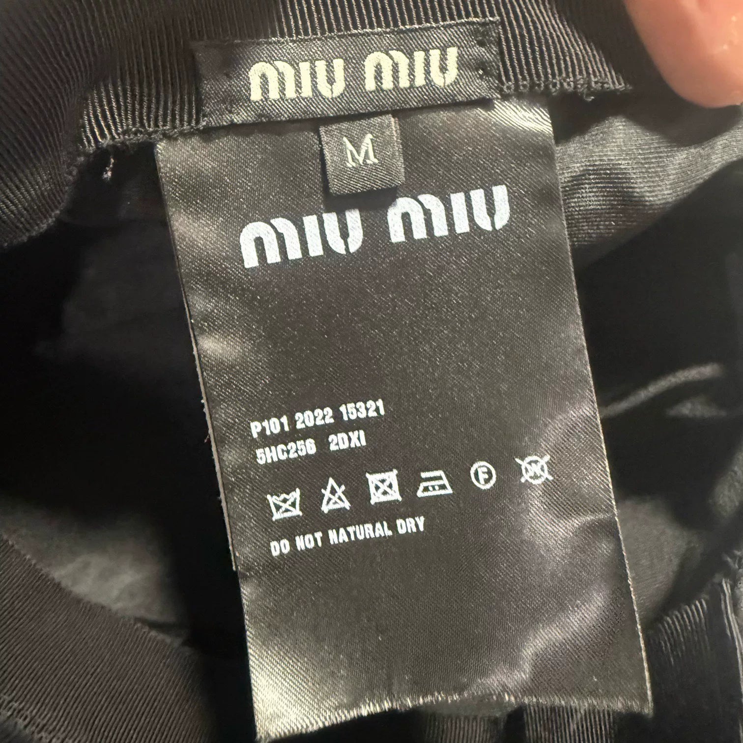 Miu Miu Embroidered Logo Baseball Cap