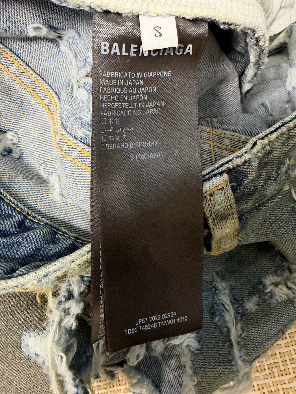 Balenciaga Super Distressed Denim Jeans