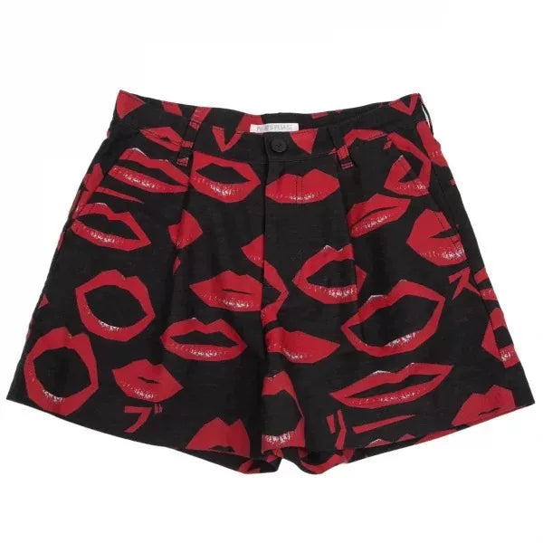 Issey Miyake Vintage Lip Print Shorts