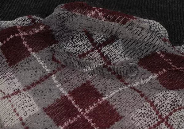 Jean Paul Gaultier Vintage Diamond-Grid Mesh Shirt