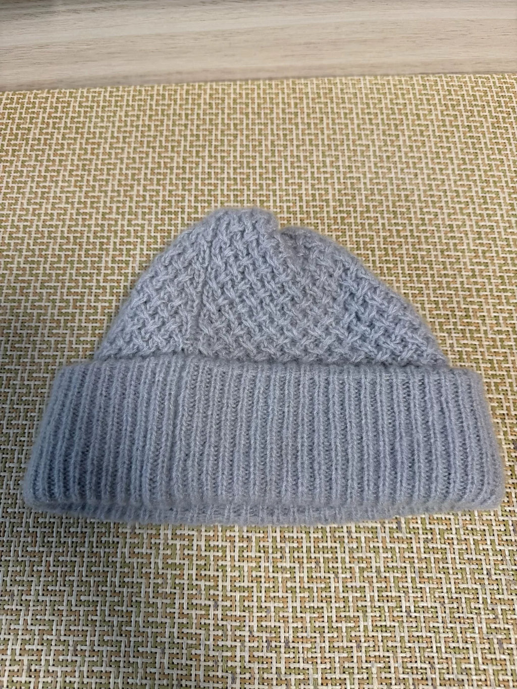 Chanel Grey Pineapple Cashmere Silk Beanie