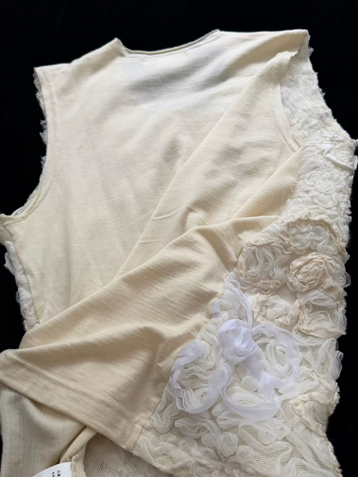 Comme Des Garçons 3D Flower Cotton Vest